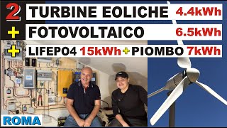 IMPIANTO CON 2 TURBINE fotovoltaico eolico [upl. by Seitz]