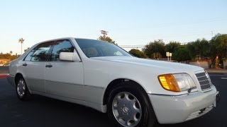 92 Mercedes Benz 500SEL W140 S500 500 SEL Big Body Sedan V8 Walkaround Review [upl. by Ardeha]