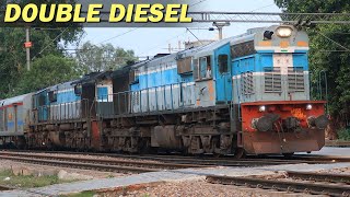 Double Diesel Take Off  Twin Diesel Acceleration  Gurgaon Departure [upl. by Ellasal]