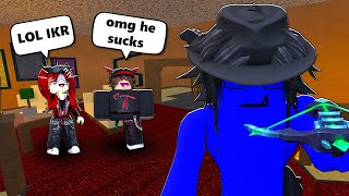 I GOT BULLIED FOR MY AIM IN MM2 [upl. by Kcirddehs]