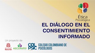 Diálogo en el consentimiento informado en salud mental [upl. by Cilo]