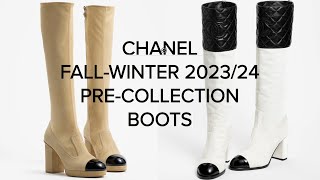 CHANEL FALLWINTER PRECOLLECTION 202324 ❤️ CHANEL BOOTS [upl. by Htebsil]