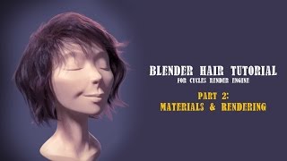 Blender Hair Tutorial part 2 [upl. by Anidem]