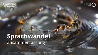 Zusammenfassung VL quotSprachwandelquotTU Dresden  GSW [upl. by Akihsat632]