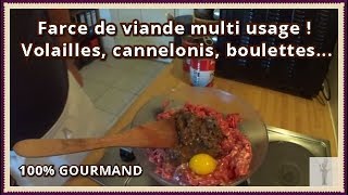 Recette de farce pour volaille et autres farcis [upl. by Taddeo43]