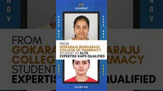 From GokarajuRangarajuCollege of Pharmacy to kaps qualifed eliteexpertise shorts india telugu [upl. by Holofernes]