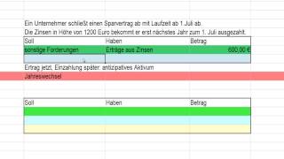 Finanzbuchhaltung antizipative Rechnungsabgrenzungsposten [upl. by Odidnac]