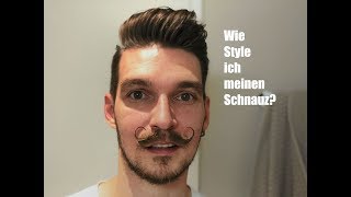 Bartpflege Wie style ich meinen Mustache  Kaiserschnauz  Handlebar Moustache [upl. by Solomon616]