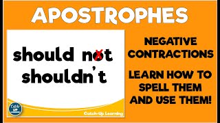 Homeschooling Shortened Words Contractions and Apostrophes [upl. by Osman]