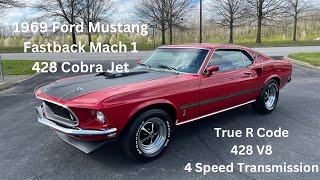 1969 Ford Mustang Fastback Mach 1 428 Cobra Jet [upl. by Eloisa]