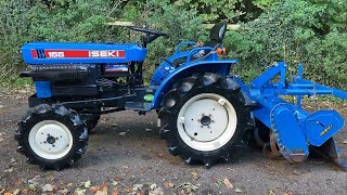 ISEKI 155 4x4 Compact Tractor amp 12 Meter Rotavator Tiller [upl. by Corene]