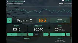 FM DX TROPO Bayern 2 from Ochsenkopf 539 km [upl. by Rhyner]