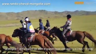 CHEVAL EN MONGOLIE  Galops de folie dans la steppe  Rando Cheval Mongolie [upl. by Alfons552]