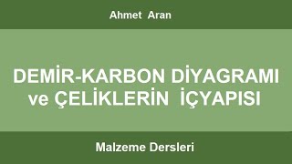 Malzeme  Demir Karbon Diyagramı ve Çeliklerin İçyapısı [upl. by Xilef]