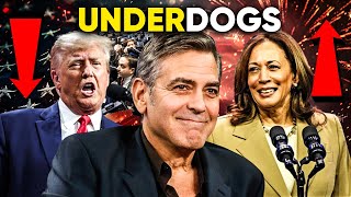 MAGA panic as George Clooney breaks silence Harris surges touts ‘underdogs’ as Trump lays low [upl. by Engleman]