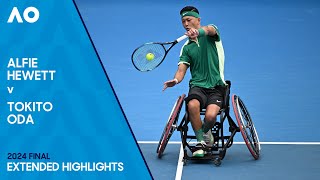 Alfie Hewett v Tokito Oda Extended Highlights  Australian Open 2024 Final [upl. by Wilmer]