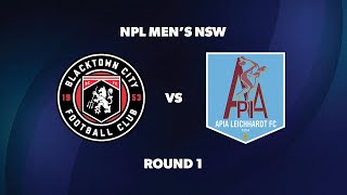 NPL Men’s NSW Round 1 Blacktown City FC v APIA Leichhardt FC [upl. by Akinahs]