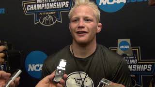 Chance Marsteller of Lock Haven takes third at 165 at 2019 NCAAs [upl. by Leeland799]