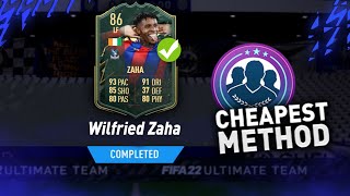 86 WINTER WILDCARD ZAHA SBCđź”Ą Cheapest Method  FIFA22 ULTIMATE TEAM [upl. by Lindsay]