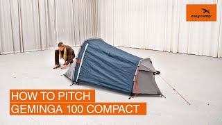 How to Pitch Geminga 100 Compact  Easy Camp 2023 [upl. by Lamiv127]