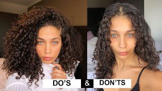 STYLING CURLY HAIR DOS amp DONTS for volume and definition  Jayme Jo [upl. by Dyche]