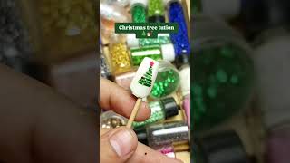 Christmas tree nail art tutorial 🎄💅🏻 [upl. by Hilleary]