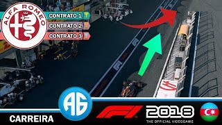 F1 2018 4 GP DO AZERBAIJÃO  RECEBEMOS UM AUMENTO DE CONTRATO E LECLERC GÊNIO OU SORTUDO Portuguê [upl. by Mallen]