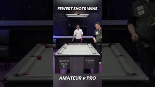 Fewest Shots Wins AMATEUR v PRO 😎⚡️ ultimatepool 8ballpool billiardsgame pool epicreel [upl. by Leviram]