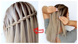 Twist Waterfall Braid Step by Step  DIY Hair tutorial by Another Braid [upl. by Krystin]