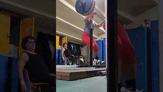 Paused Front SquatSplit Jerk  122kg [upl. by Neelav785]