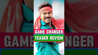 Game Changer Teaser Review  🥵 shorts ytshorts ramcharan [upl. by Ahsikat185]