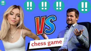 Best Critical Chess game 14 Magnus Carlsen vs Anna Cramling [upl. by Nic]