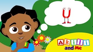 The Letter U Song  Educational phonics song from Akili and Me African Animation [upl. by Retxed]