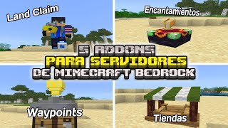 5 Addons Útiles para servidores de Minecraft Bedrock 12081 [upl. by Rew]