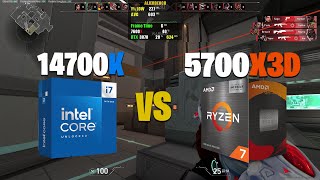 14700K VS 5700X3D  Valorant [upl. by Ranilopa]