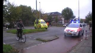 Ambulance 02117 en Ambulance 02141  politie met spoed Reanimatie Jansoniustraat [upl. by Eimareg494]