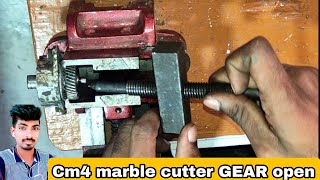 How to open cm4 gear  marbel cutter bearing change  cm4 bearing holder change kasa kara [upl. by Onaivlis593]