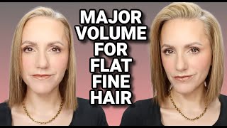 FLAT FINE HAIR THAT DOESNT HOLD A STYLE  GET VOLUME FOR DAYS [upl. by Teodora403]