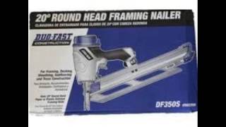 Duo Fast DF350S 20 Degree Round Head Strip Nailer [upl. by Erihppas]