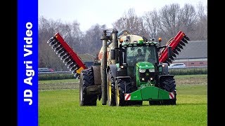 mestseizoen 2019  John Deere 6215R7430  Riphagen Vaassen  Slurry injection  Gülleeinarbeitung [upl. by Lairea]