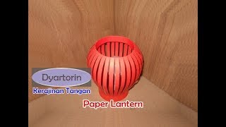 Cara membuat lampion kertas dengan bola lampu AJAIB  paper lantern with magic bulb [upl. by Salakcin148]