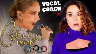 “…who said she was LIP SYNCING” Vocal Coach Reaction to CELINE DION AT 2024 OLYMPICS [upl. by Jedthus]