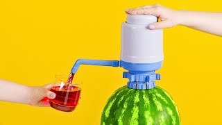 Wie man einen WassermelonenSaftspender macht [upl. by Ard]