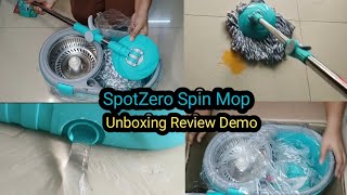 Best mop for home CleaningSpotzero Milton Royale Spin MopUnboxing Review with DemoMilton spotzero [upl. by Eelhsa]