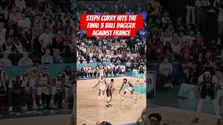 Steph Currys GameWinning 3Point Dagger vs France  Final Seconds Highlight football shorts [upl. by Kcira211]