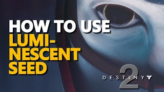 How to use Luminescent Seed Destiny 2 [upl. by Athenian280]