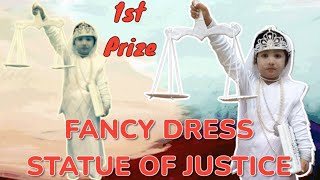 Fancy dress competition 1st prize winner new statue of lady justice [upl. by Johannessen]