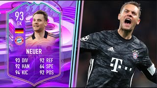 HE SAVES EVERYTHING 🧤 93 FUT Birthday Neuer FIFA 22 Player Review [upl. by Polish]