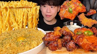 SUBbhc 신메뉴 레드킹 폭립 고추장 직화구이 amp 투움바 라면 먹방 mukbang asmr 처음보는 메뉴들 다 가져왔어요 폭립이랑 투움바는 너무 잘 어울리죠전부 존맛탱😍 [upl. by Demahom]