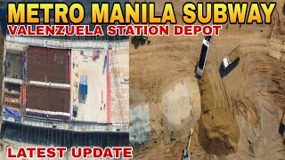 LATEST UPDATE METRO MANILA SUBWAY VALENZUELA STATION DEPOT UPDATE 07162024 [upl. by Lund]